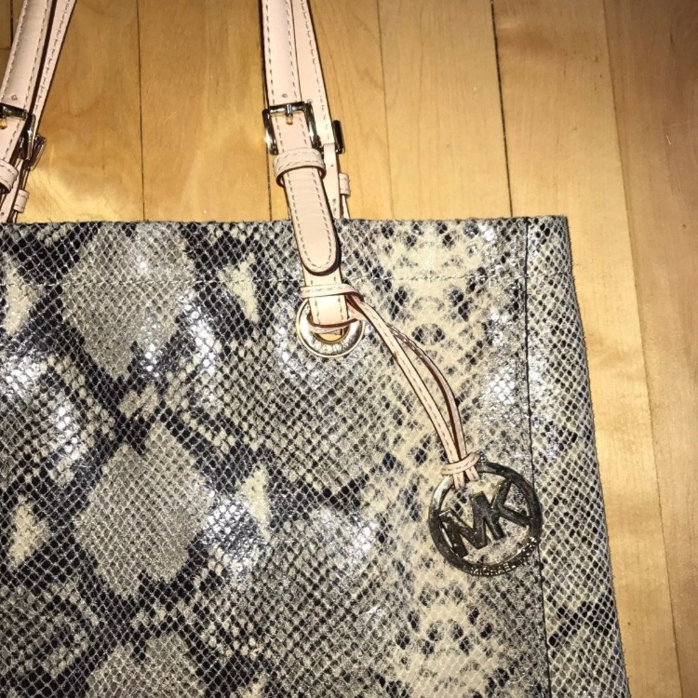Michael Kors Python Print Shoulder / Tote Bag - image 3